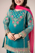 Maria B | 3 Piece Embroidered Organza Suit | MKS-EF25-16 - by - Libasekhas UK - Registered Vendor of : Maria B - 100% Original Designer Dresss