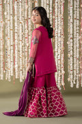 Maria B | 3 Piece Embroidered Organza Suit | MKS-EF25-16 - by - Libasekhas UK - Registered Vendor of : Maria B - 100% Original Designer Dresss