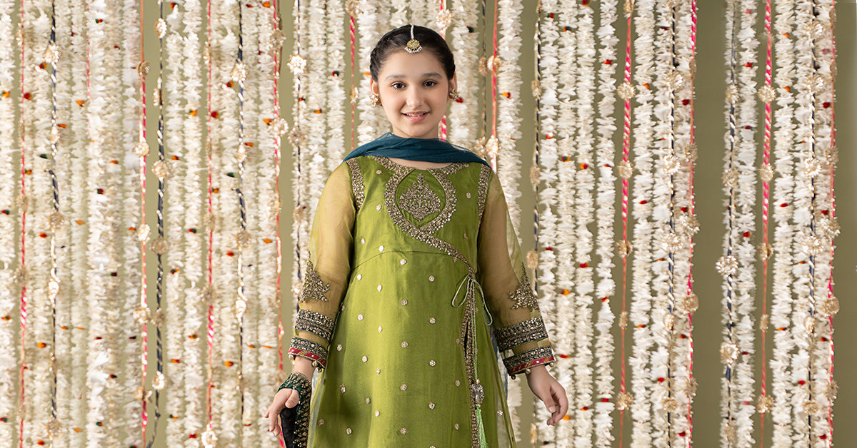 Maria B | 3 Piece Embroidered Organza Suit | MKS-EF25-21 - by - Libasekhas UK - Registered Vendor of : Maria B - 100% Original Designer Dresss