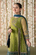 Maria B | 3 Piece Embroidered Organza Suit | MKS-EF25-21 - by - Libasekhas UK - Registered Vendor of : Maria B - 100% Original Designer Dresss