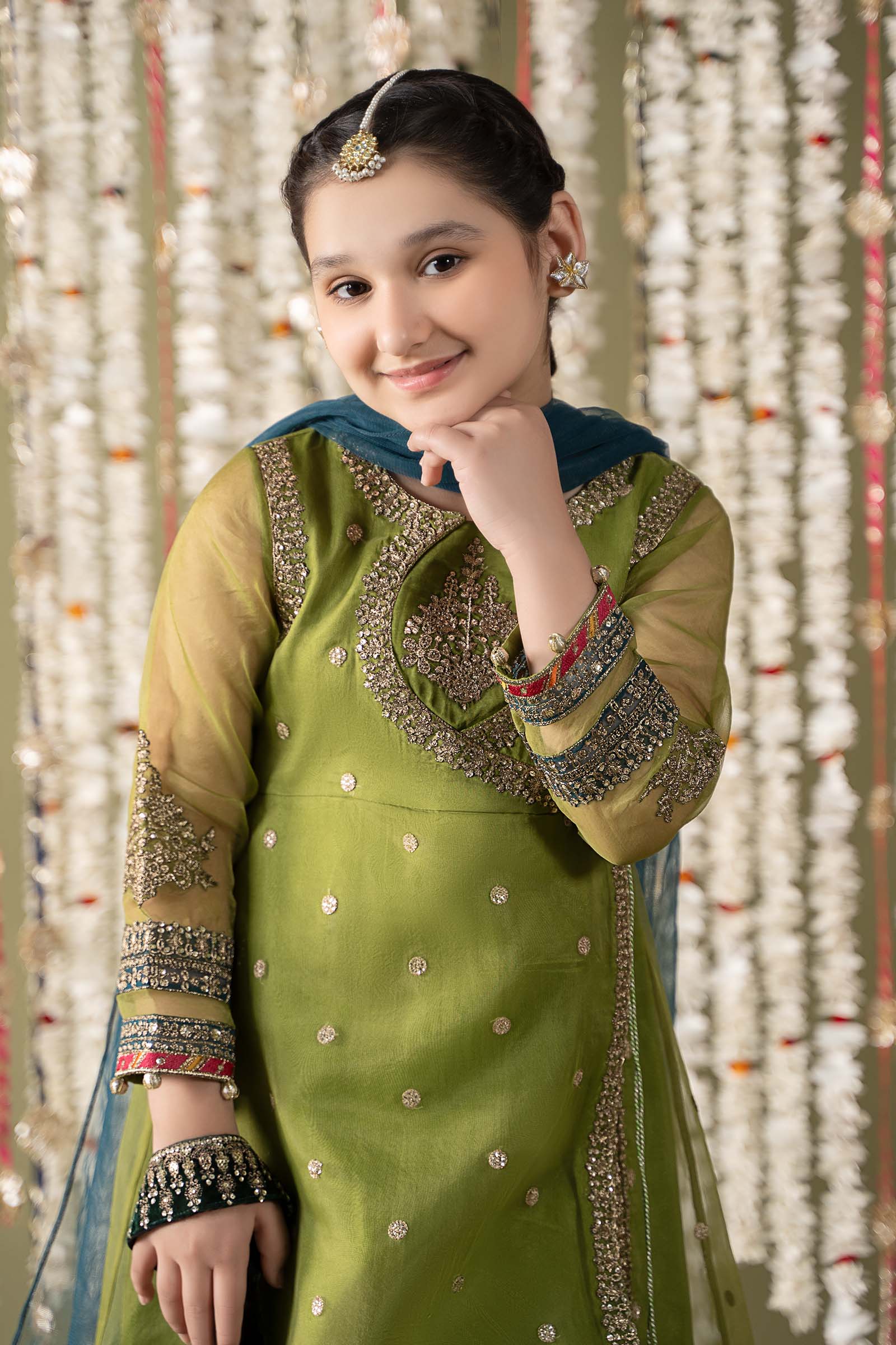 Maria B | 3 Piece Embroidered Organza Suit | MKS-EF25-21 - by - Libasekhas UK - Registered Vendor of : Maria B - 100% Original Designer Dresss