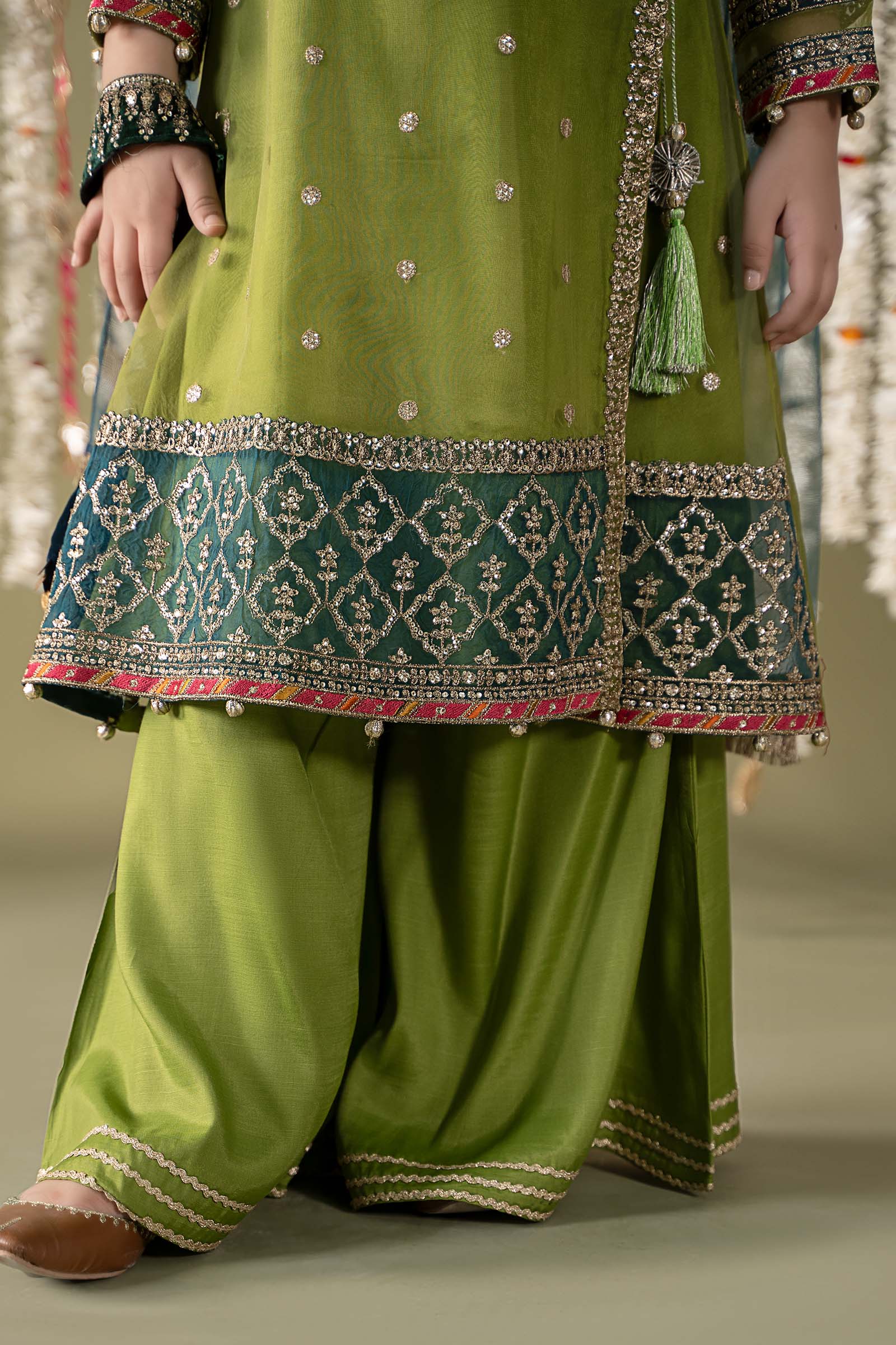 Maria B | 3 Piece Embroidered Organza Suit | MKS-EF25-21 - by - Libasekhas UK - Registered Vendor of : Maria B - 100% Original Designer Dresss