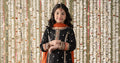 Maria B | 3 Piece Embroidered Raw Silk Suit | MKS-EF25-25 - by - Libasekhas UK - Registered Vendor of : Maria B - 100% Original Designer Dresss