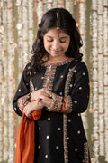 Maria B | 3 Piece Embroidered Raw Silk Suit | MKS-EF25-25 - by - Libasekhas UK - Registered Vendor of : Maria B - 100% Original Designer Dresss