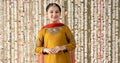 Maria B | 3 Piece Embroidered Raw Silk Suit | MKS-EF25-27 - by - Libasekhas UK - Registered Vendor of : Maria B - 100% Original Designer Dresss