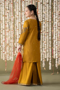 Maria B | 3 Piece Embroidered Raw Silk Suit | MKS-EF25-27 - by - Libasekhas UK - Registered Vendor of : Maria B - 100% Original Designer Dresss