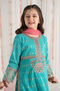 Maria B | 3 Piece Embroidered Raw Silk Suit | MKS-EF25-30 - by - Libasekhas UK - Registered Vendor of : Maria B - 100% Original Designer Dresss