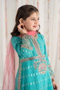 Maria B | 3 Piece Embroidered Raw Silk Suit | MKS-EF25-30 - by - Libasekhas UK - Registered Vendor of : Maria B - 100% Original Designer Dresss