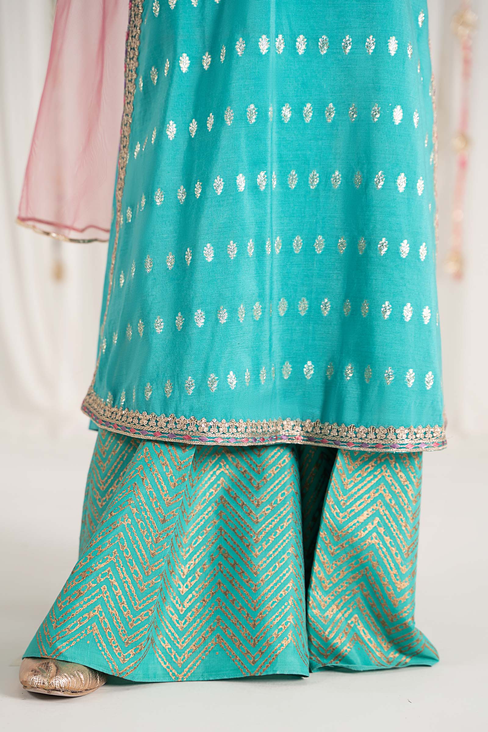 Maria B | 3 Piece Embroidered Raw Silk Suit | MKS-EF25-30 - by - Libasekhas UK - Registered Vendor of : Maria B - 100% Original Designer Dresss