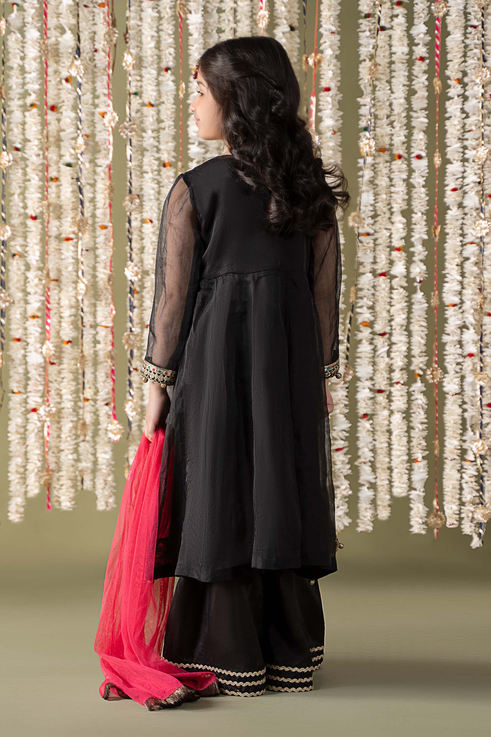 Maria B | 3 Piece Embroidered Organza Suit | MKS-EF25-32 - by - Libasekhas UK - Registered Vendor of : Maria B - 100% Original Designer Dresss