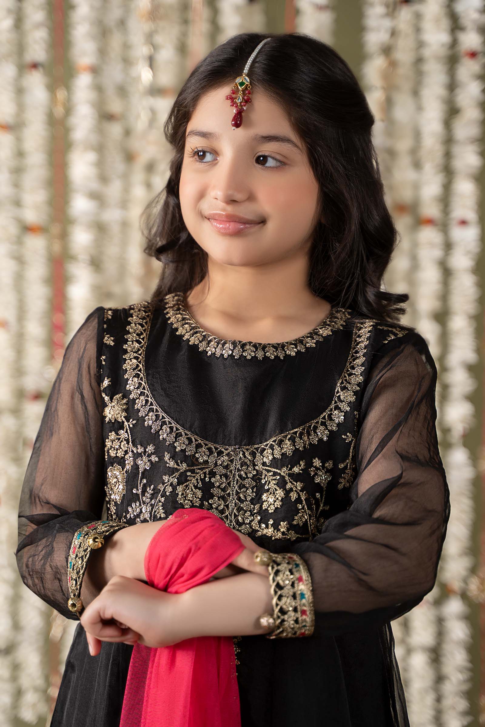 Maria B | 3 Piece Embroidered Organza Suit | MKS-EF25-32 - by - Libasekhas UK - Registered Vendor of : Maria B - 100% Original Designer Dresss