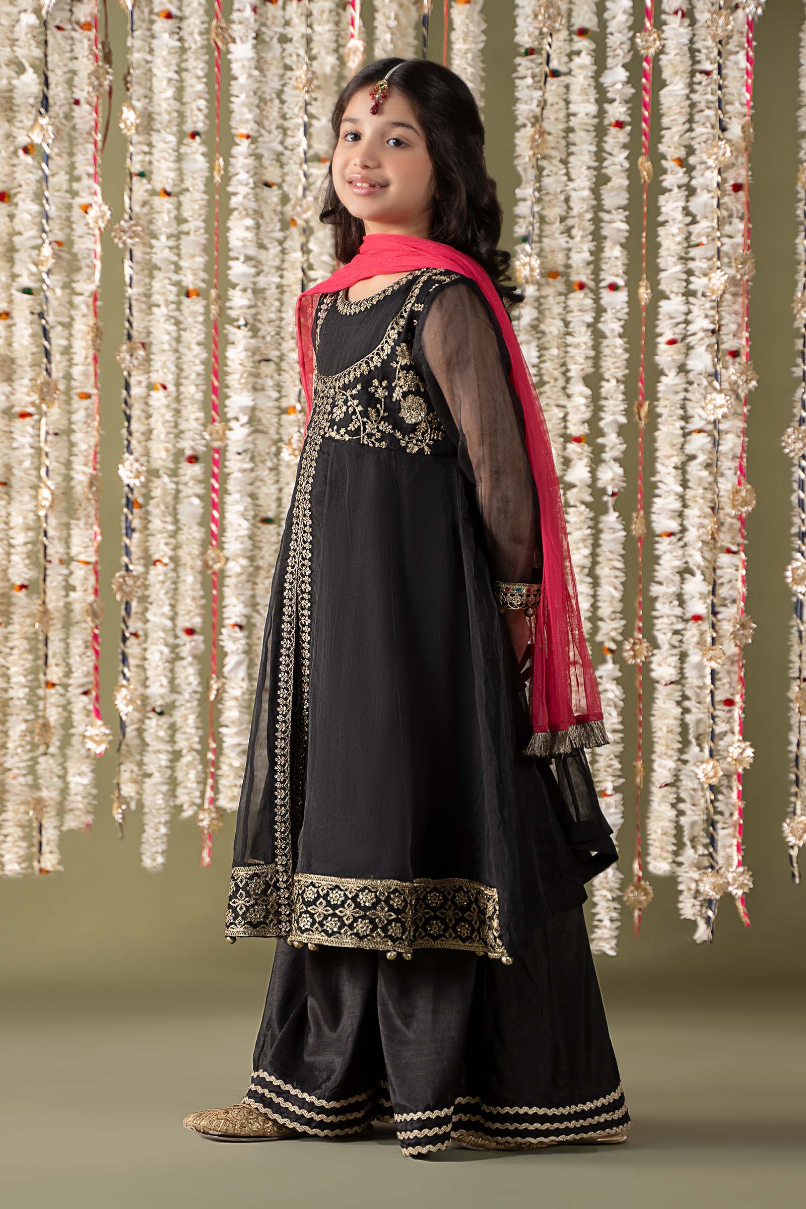 Maria B | 3 Piece Embroidered Organza Suit | MKS-EF25-32 - by - Libasekhas UK - Registered Vendor of : Maria B - 100% Original Designer Dresss