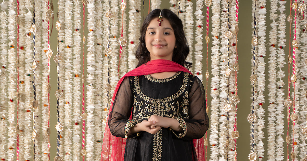 Maria B | 3 Piece Embroidered Organza Suit | MKS-EF25-32 - by - Libasekhas UK - Registered Vendor of : Maria B - 100% Original Designer Dresss