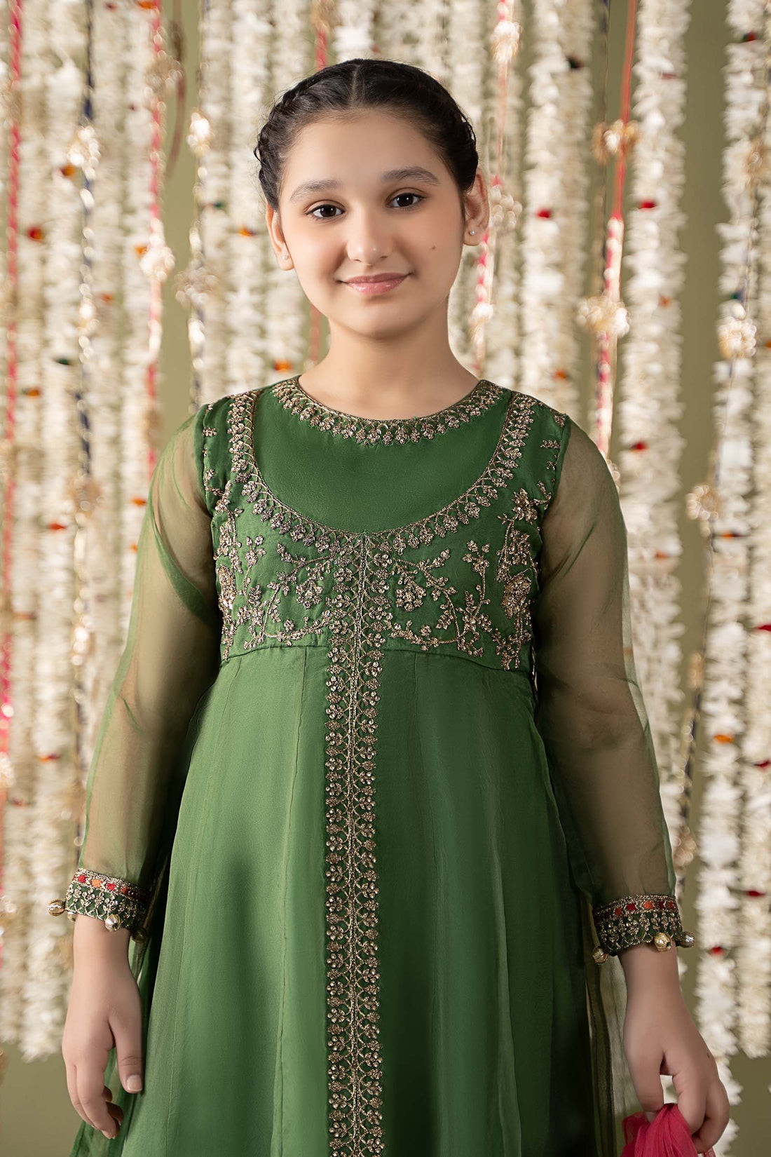 Maria B | 3 Piece Embroidered Organza Suit | MKS-EF25-32 - by - Libasekhas UK - Registered Vendor of : Maria B - 100% Original Designer Dresss