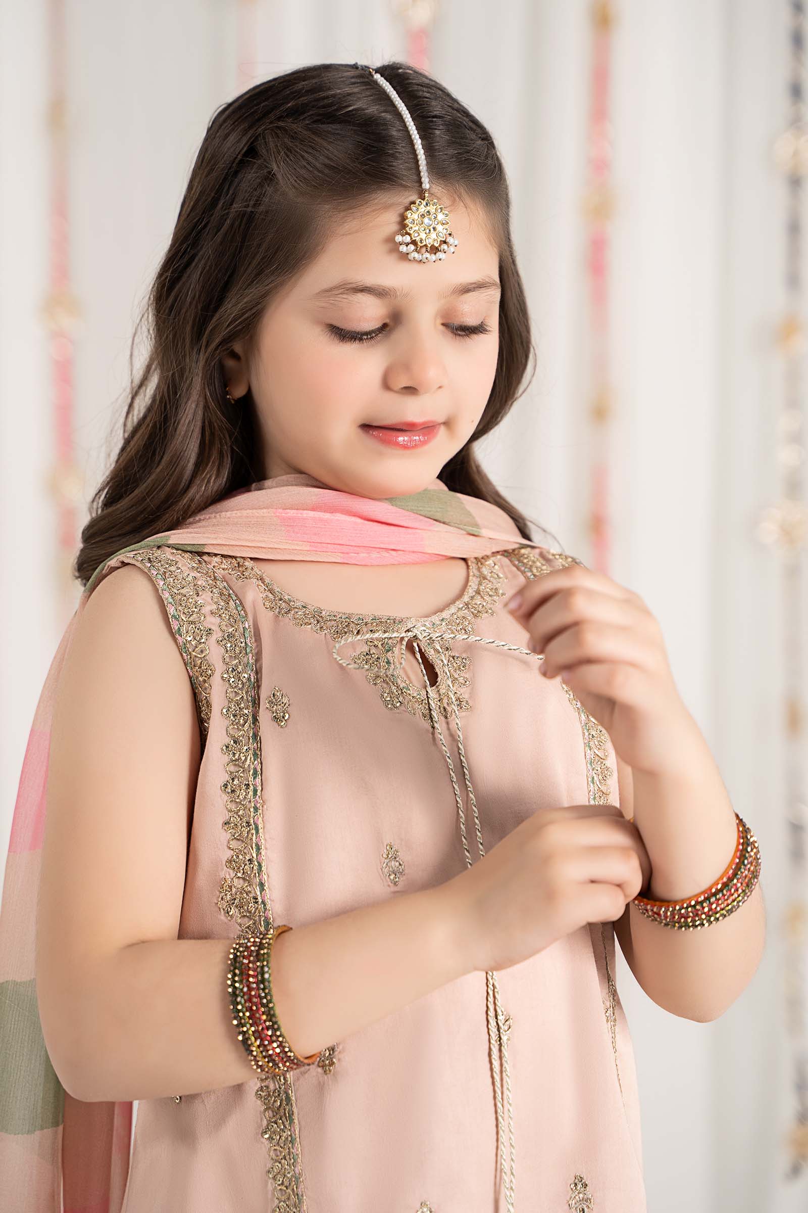Maria B | 3 Piece Embroidered Cotton Satin Suit | MKS-EF25-35 - by - Libasekhas UK - Registered Vendor of : Maria B - 100% Original Designer Dresss
