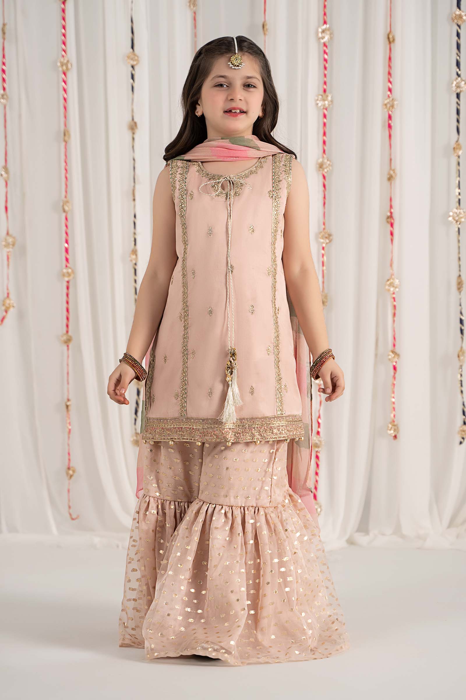 Maria B | 3 Piece Embroidered Cotton Satin Suit | MKS-EF25-35 - by - Libasekhas UK - Registered Vendor of : Maria B - 100% Original Designer Dresss