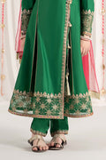 Maria B | 3 Piece Embroidered Cotton Satin Suit | MKS-EF25-41 - by - Libasekhas UK - Registered Vendor of : Maria B - 100% Original Designer Dresss