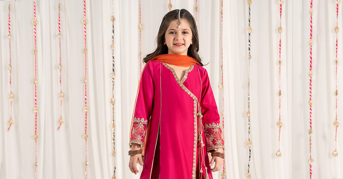 Maria B | 3 Piece Embroidered Cotton Satin Suit | MKS-EF25-41 - by - Libasekhas UK - Registered Vendor of : Maria B - 100% Original Designer Dresss