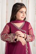 Maria B | 3 Piece Embroidered Polyester Net Suit | MKS-EF25-43 - by - Libasekhas UK - Registered Vendor of : Maria B - 100% Original Designer Dresss