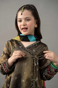 3 Piece Embroidered Cotton Zari Net Suit - Kids Clothing - available at Maria Faisal in UK and USA.