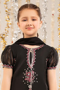 3 Piece Embroidered Organza Suit - Kids Clothing - available at Maria Faisal in UK and USA.