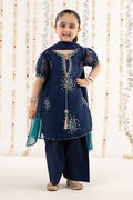 3 Piece Embroidered Organza Suit - Kids Clothing - available at Maria Faisal in UK and USA.