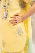 kids-clothes-mks-ef26-01-yellow by Maria B Kids - Designer Dress  - Type : KidsClothes - Available at Libasekhas UK - 100% Original 