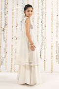 kids-clothes-mks-ef26-03-white by Maria B Kids - Designer Dress  - Type : KidsClothes - Available at Libasekhas UK - 100% Original 