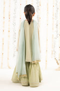 kids-clothes-mks-ef26-04-green by Maria B Kids - Designer Dress  - Type : KidsClothes - Available at Libasekhas UK - 100% Original 