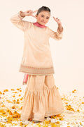 kids-clothes-mks-ef26-04-peach by Maria B Kids - Designer Dress  - Type : KidsClothes - Available at Libasekhas UK - 100% Original 