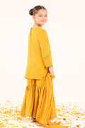 kids-clothes-mks-ef26-05-yellow by Maria B Kids - Designer Dress  - Type : KidsClothes - Available at Libasekhas UK - 100% Original 