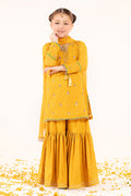kids-clothes-mks-ef26-05-yellow by Maria B Kids - Designer Dress  - Type : KidsClothes - Available at Libasekhas UK - 100% Original 