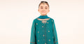 kids-clothes-mks-ef26-05-green by Maria B Kids - Designer Dress  - Type : KidsClothes - Available at Libasekhas UK - 100% Original 
