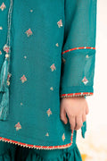 kids-clothes-mks-ef26-05-green by Maria B Kids - Designer Dress  - Type : KidsClothes - Available at Libasekhas UK - 100% Original 