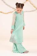 kids-clothes-mks-ef26-08-aqua by Maria B Kids - Designer Dress  - Type : KidsClothes - Available at Libasekhas UK - 100% Original 