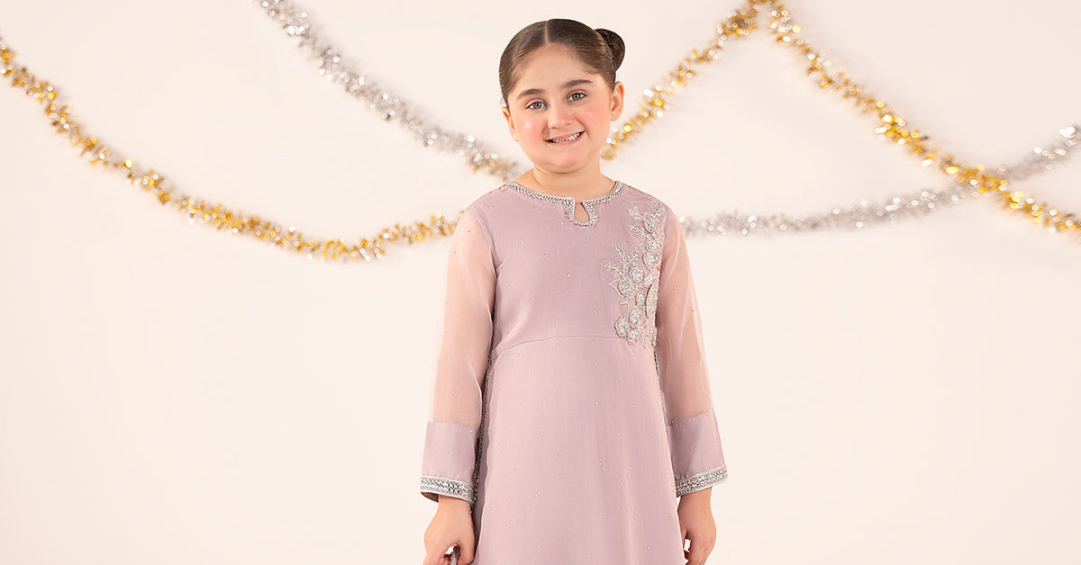kids-clothes-mks-ef26-08-lilac by Maria B Kids - Designer Dress  - Type : KidsClothes - Available at Libasekhas UK - 100% Original 
