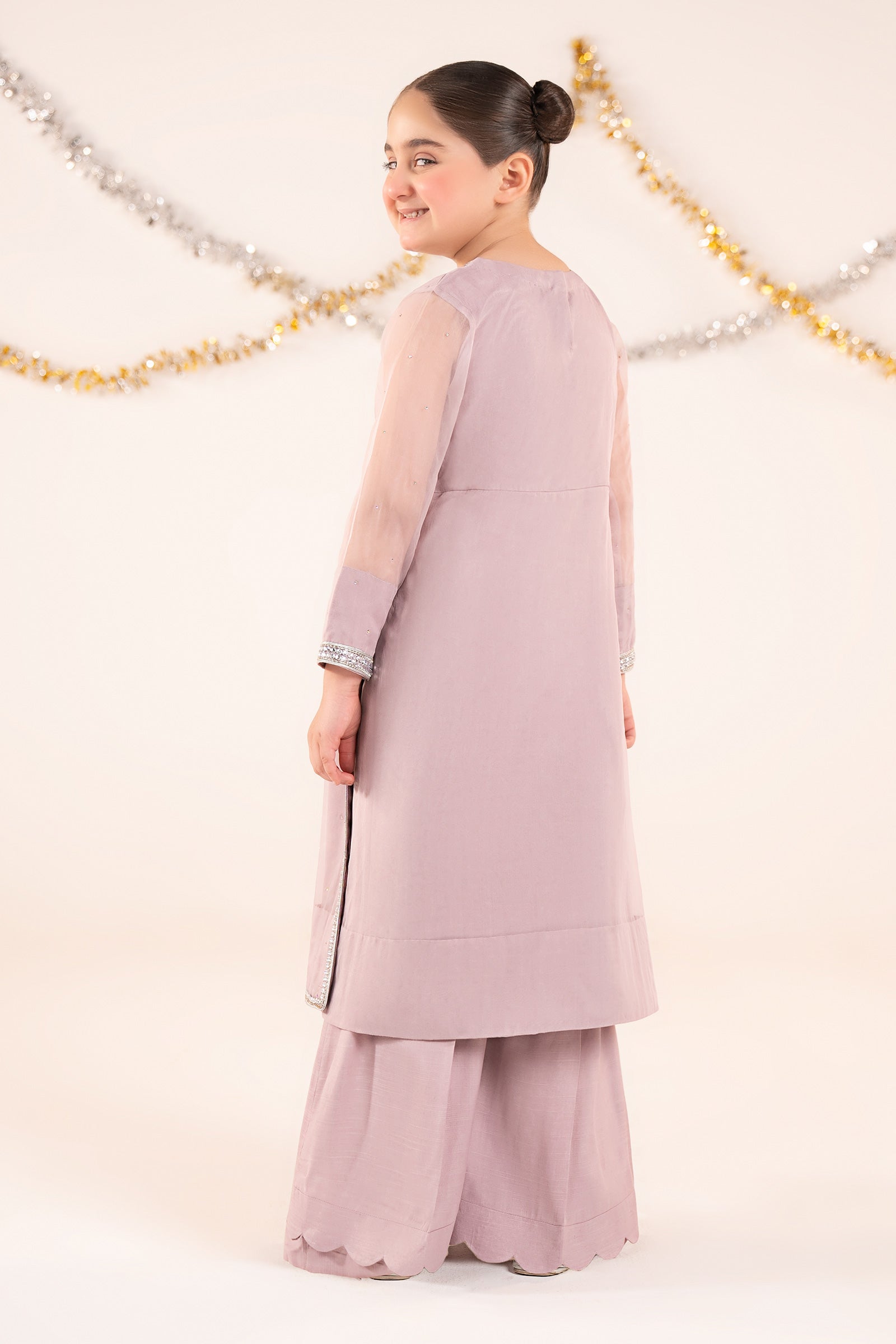 kids-clothes-mks-ef26-08-lilac by Maria B Kids - Designer Dress  - Type : KidsClothes - Available at Libasekhas UK - 100% Original 