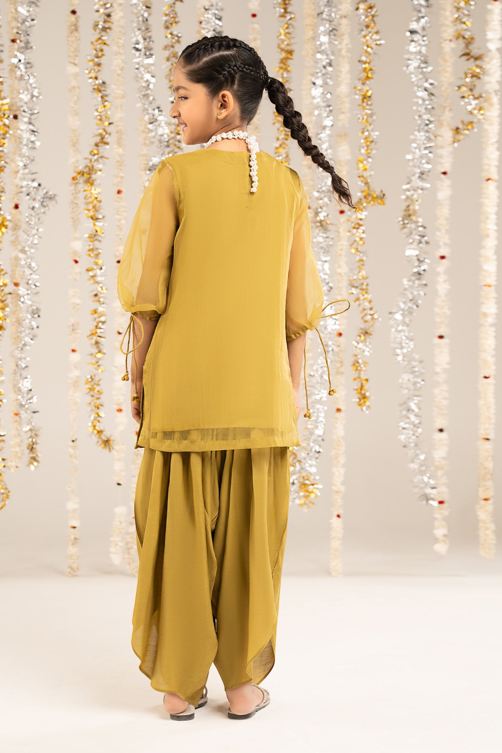 2 Piece Embellished Organza Suit - Kids Clothing - available at Maria Faisal in UK and USA.