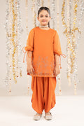 kids-clothes-mks-ef26-10-orange by Maria B Kids - Designer Dress  - Type : KidsClothes - Available at Libasekhas UK - 100% Original 