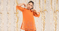 kids-clothes-mks-ef26-10-orange by Maria B Kids - Designer Dress  - Type : KidsClothes - Available at Libasekhas UK - 100% Original 