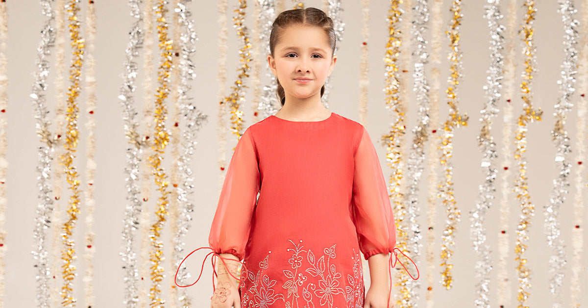 kids-clothes-mks-ef26-10-pink by Maria B Kids - Designer Dress  - Type : KidsClothes - Available at Libasekhas UK - 100% Original 