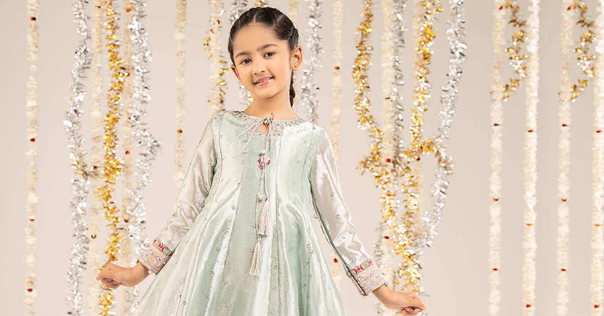 kids-clothes-mks-ef26-12-blue by Maria B Kids - Designer Dress  - Type : KidsClothes - Available at Libasekhas UK - 100% Original 