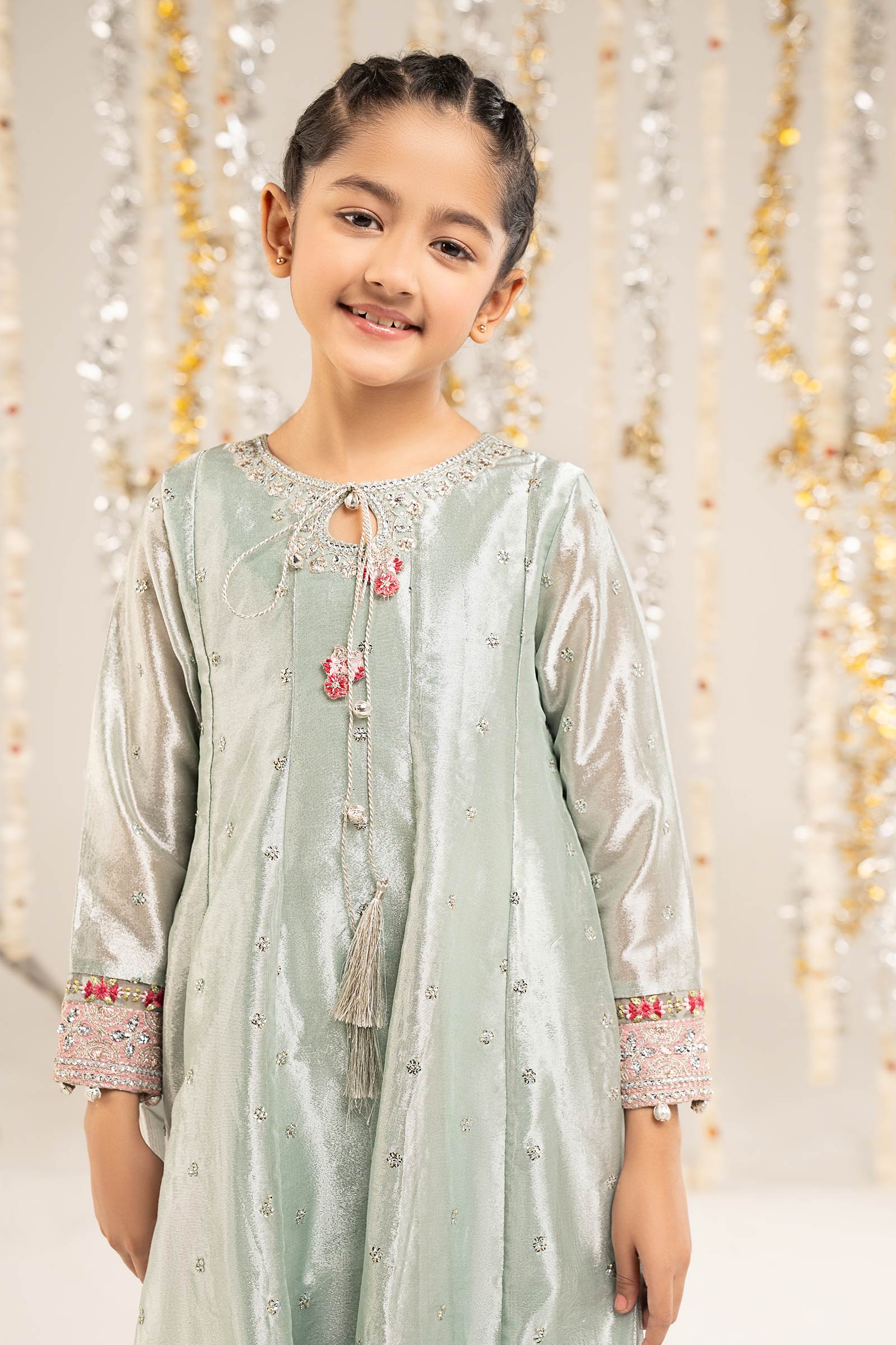 kids-clothes-mks-ef26-12-blue by Maria B Kids - Designer Dress  - Type : KidsClothes - Available at Libasekhas UK - 100% Original 
