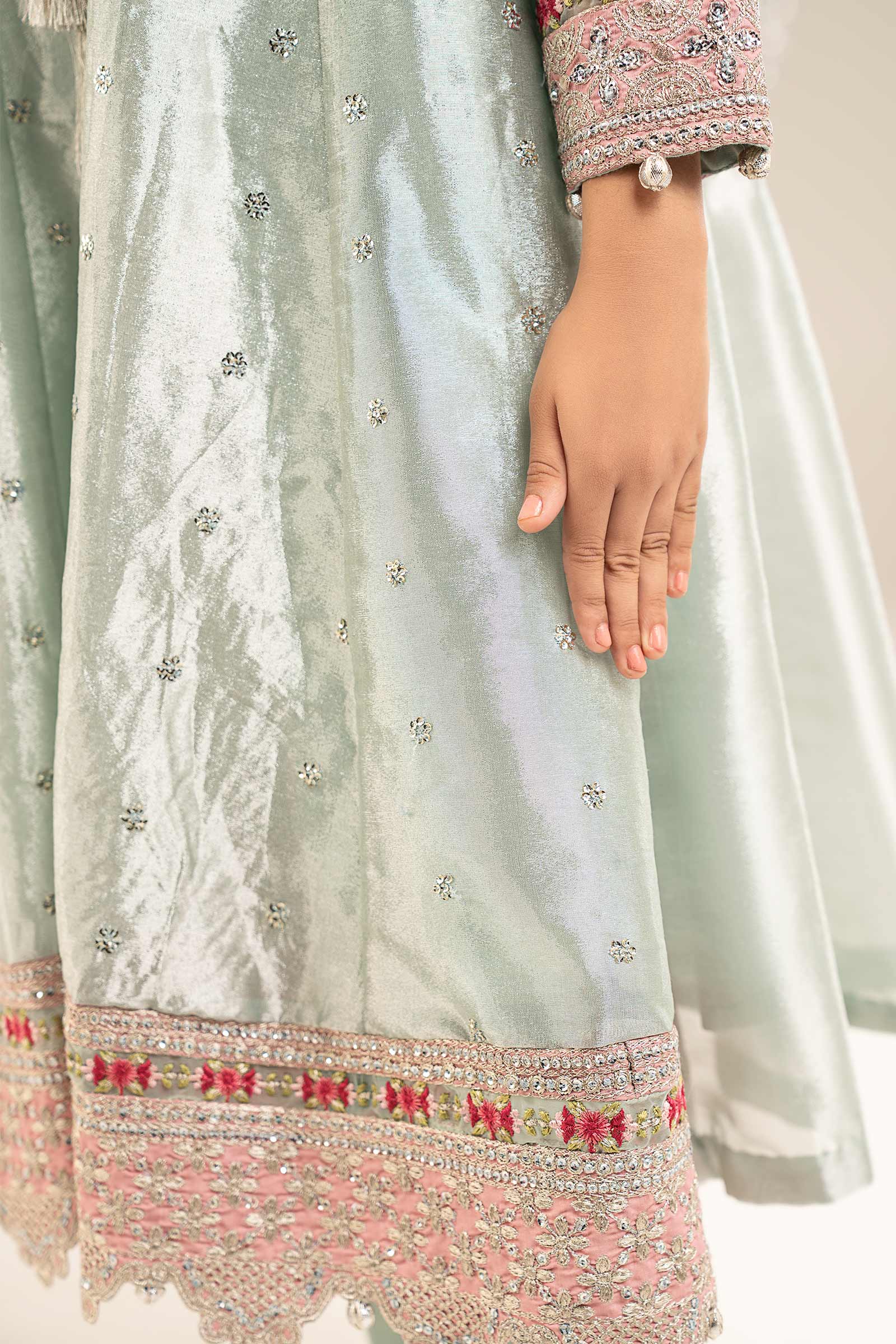 kids-clothes-mks-ef26-12-blue by Maria B Kids - Designer Dress  - Type : KidsClothes - Available at Libasekhas UK - 100% Original 