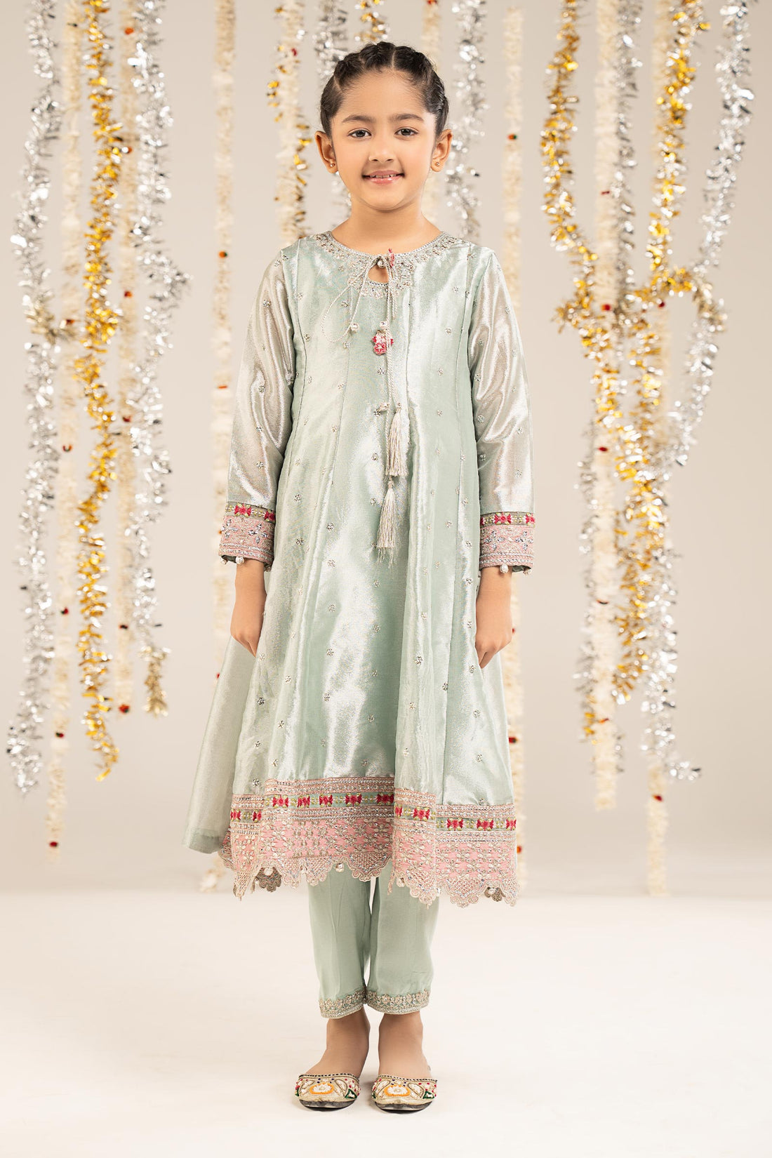 kids-clothes-mks-ef26-12-blue by Maria B Kids - Designer Dress  - Type : KidsClothes - Available at Libasekhas UK - 100% Original 
