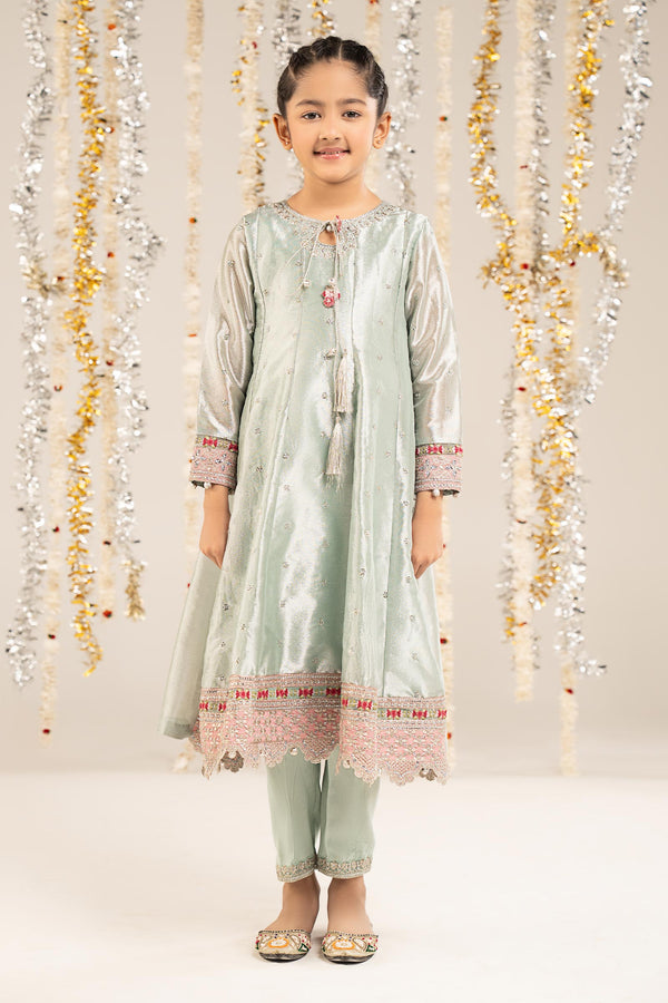 kids-clothes-mks-ef26-12-blue by Maria B Kids - Designer Dress  - Type : KidsClothes - Available at Libasekhas UK - 100% Original 