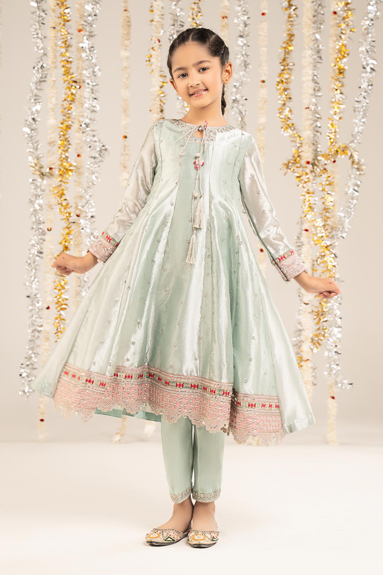 kids-clothes-mks-ef26-12-blue by Maria B Kids - Designer Dress  - Type : KidsClothes - Available at Libasekhas UK - 100% Original 
