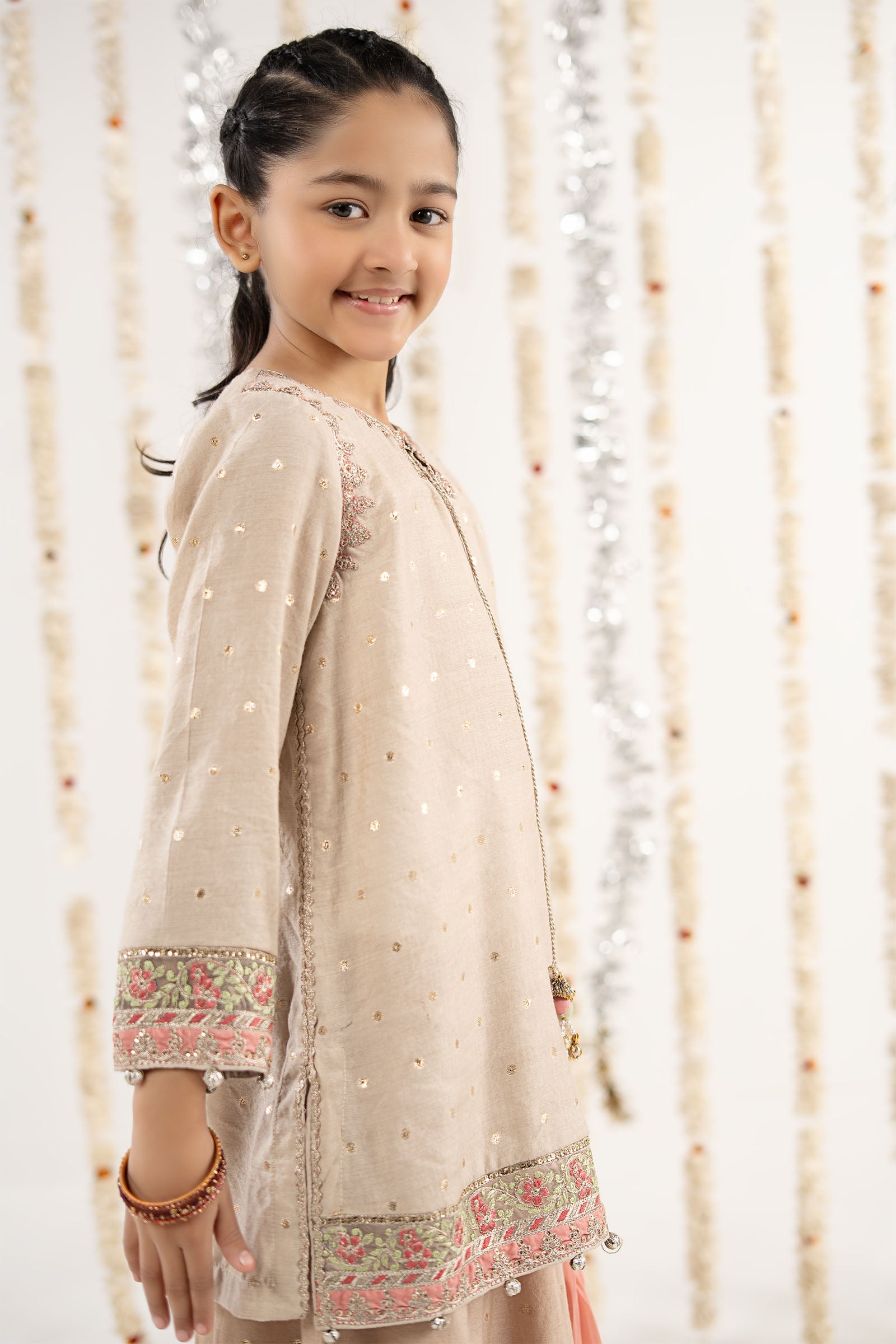 kids-clothes-mks-ef26-13-off-white by Maria B Kids - Designer Dress  - Type : KidsClothes - Available at Libasekhas UK - 100% Original 