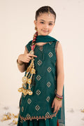 kids-clothes-mks-ef26-14-bottle-green by Maria B Kids - Designer Dress  - Type : KidsClothes - Available at Libasekhas UK - 100% Original 