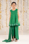kids-clothes-mks-ef26-16-green by Maria B Kids - Designer Dress  - Type : KidsClothes - Available at Libasekhas UK - 100% Original 
